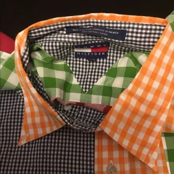 Vintage Tommy Hilfiger Button Up Multi Color Plaid - Picture 4 of 4